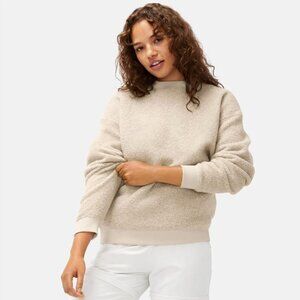 Outdoor Voices MegaFleece Crewneck in Oatmeal size XL Cozy Gorpcore Sweatshirt